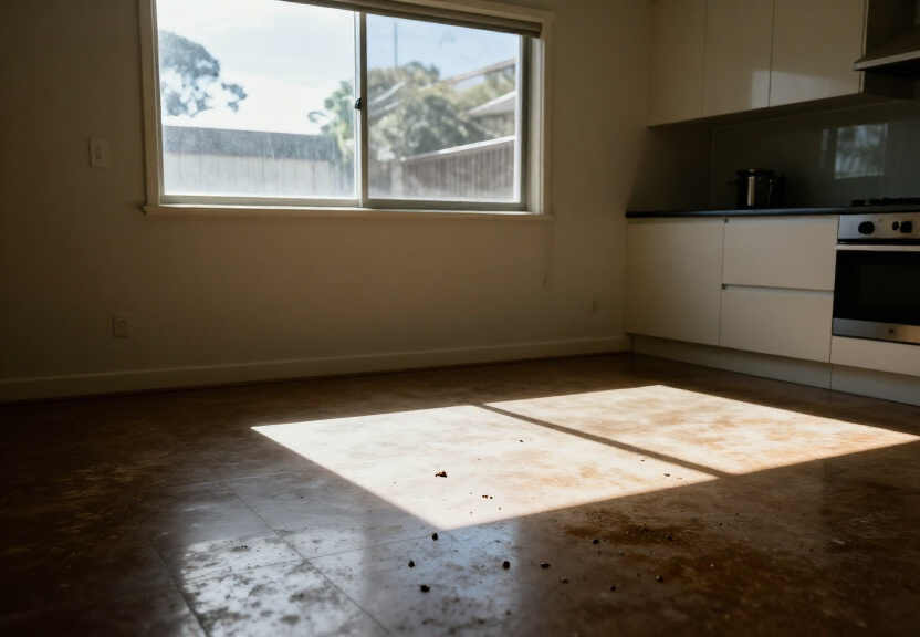 Rodent infestation in a Campsie kitchen before treatment